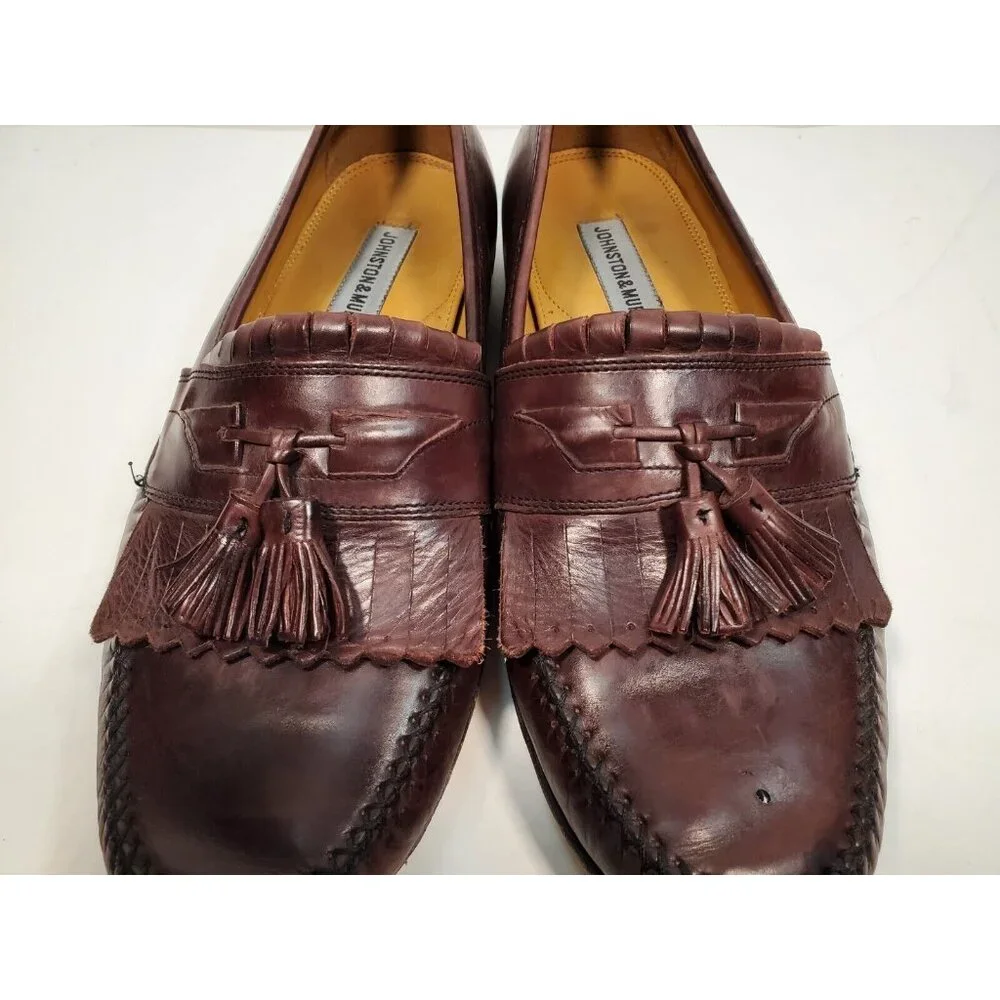 Johnston Murphy Tassel Loafers‎ Size 9 W Brown